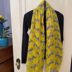 Zebra print lightweight scarf